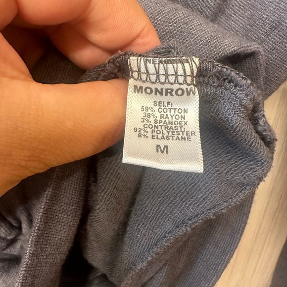 Monrow Gray Zip-Up Jacket size M - Picture 5 of 5